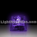 Purple Liquid Activated Mini Ice Cube w/ Steady LED Light